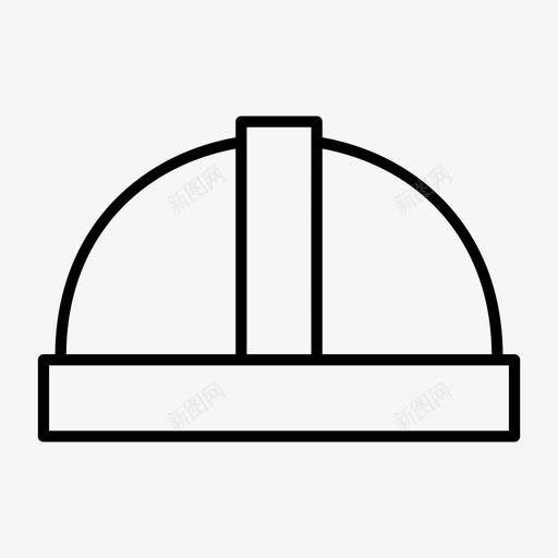 安全帽结构防护图标svg_新图网 https://ixintu.com 安全帽 结构 防护