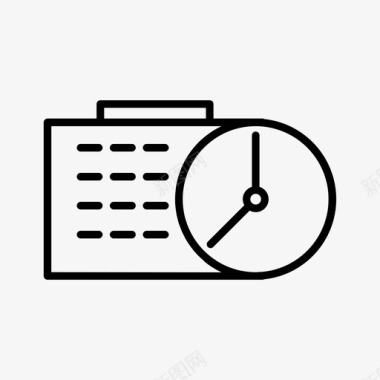 计时工作日程安排预约图标图标