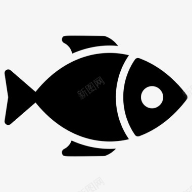 鱼快餐饭菜图标图标