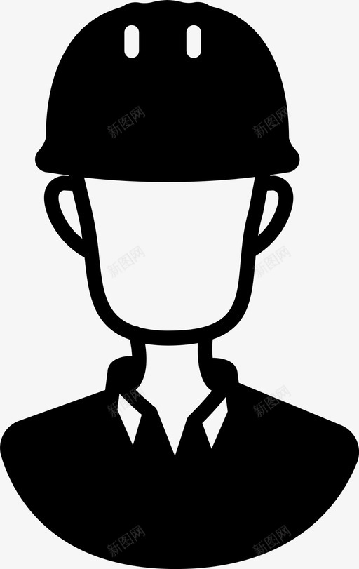 工程师头像安全帽图标svg_新图网 https://ixintu.com 人 头 头像 安全帽 工程师