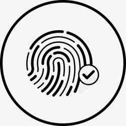 指纹验证指纹验证密码安全性图标高清图片