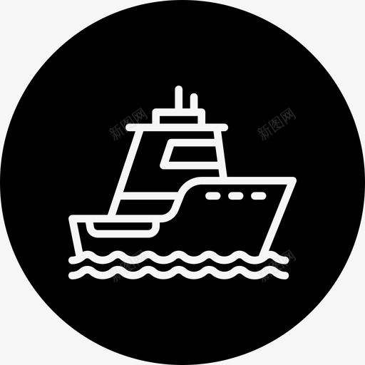 船游船海上图标svg_新图网 https://ixintu.com 夏季线路差异 海上 游船 船 车辆