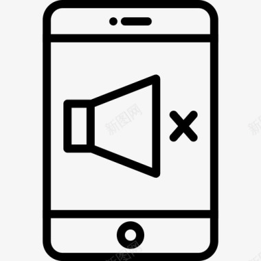 扬声器关闭音频关闭移动图标图标