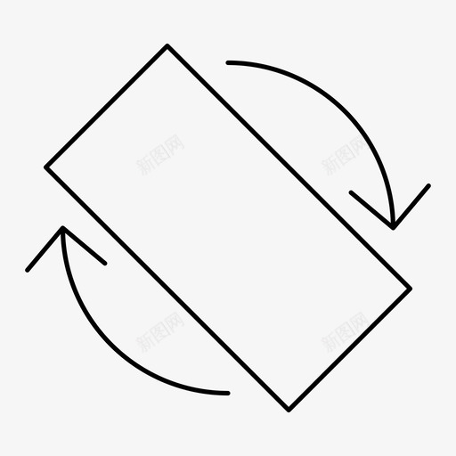 自动旋转屏幕显示自动旋转旋转图标svg_新图网 https://ixintu.com 功能四机 旋转 自动旋转 自动旋转屏幕显示