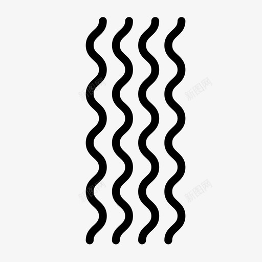 波浪形曲线形装饰性图标svg_新图网 https://ixintu.com 图案 曲线形 波浪形 线条 装饰性