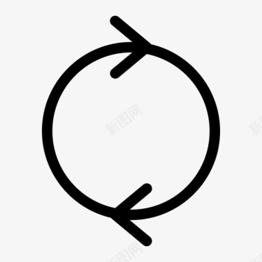 圆形箭头循环加载图标图标