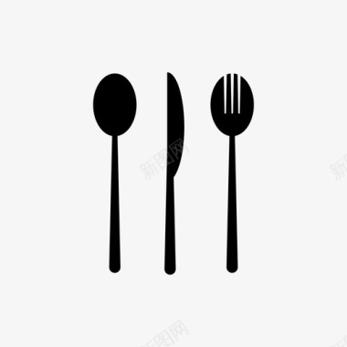 匙叉餐具食物图标图标