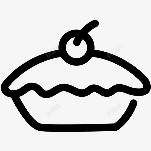 苹果派面包店甜点图标svg_新图网 https://ixintu.com 甜点 苹果派 面包店 食物 食物概要2套