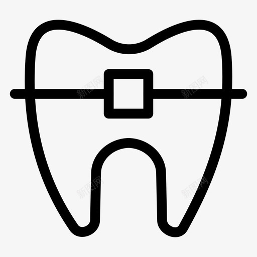 牙科牙医医疗图标svg_新图网 https://ixintu.com 医疗 口腔卫生 牙医 牙科 牙线图标 牙齿图标