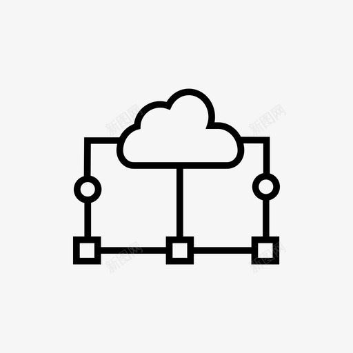 云共享云存储数据传输图标svg_新图网 https://ixintu.com 上载 云共享 云存储 仪表板 共享服务 在线存储 数据传输