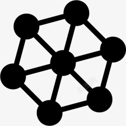 原子科学字典集分子原子生物图标高清图片