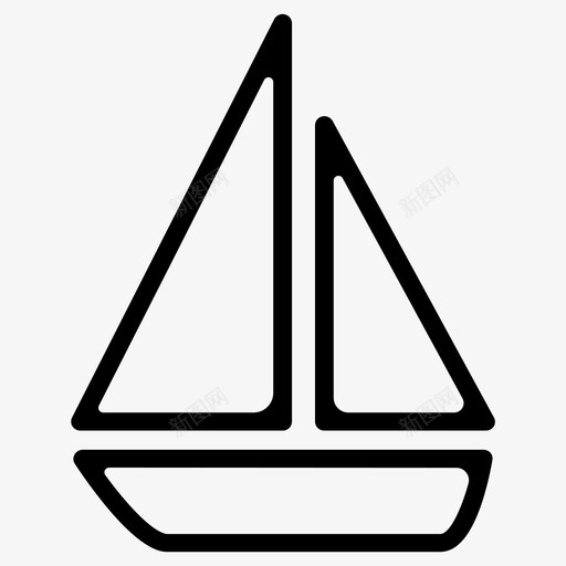 帆船航海海盗图标svg_新图网 https://ixintu.com 帆船 戳海盗图标 海盗 纹身 航海 船