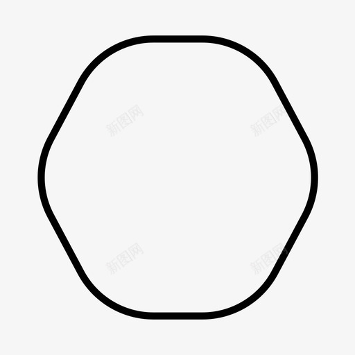 圆形六边形二维几何图标svg_新图网 https://ixintu.com 二维 几何 圆形六边形 多边形 形状