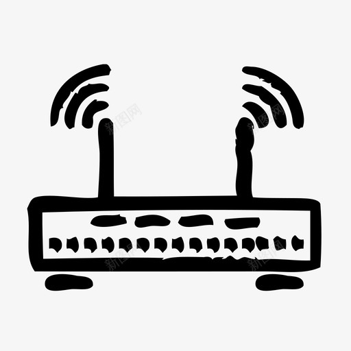 路由器计算机互联网图标svg_新图网 https://ixintu.com 万维网 互联网 草图2 计算机 路由器