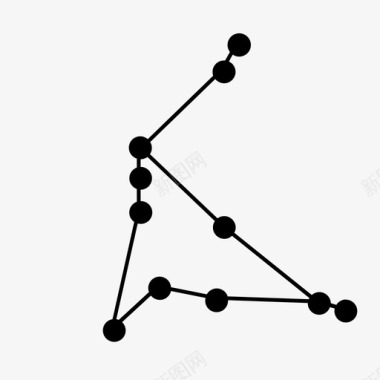 鹰星座网络图标图标