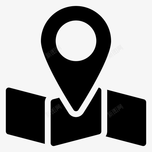 地图电子商务全球定位系统图标svg_新图网 https://ixintu.com 位置 全球定位系统 地图 地点 导航 搜索引擎优化营销符号图标第一卷 电子商务