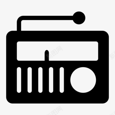 收音机音频设备图标图标