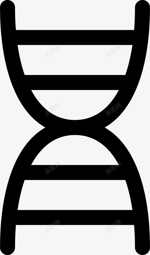 dna链染色体图标svg_新图网 https://ixintu.com dna 基因 染色体 自然 螺旋 链