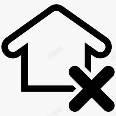 家取消房子图标图标