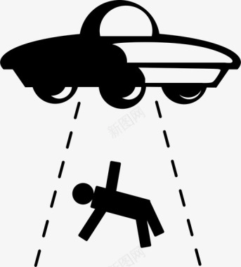 不明飞行物绑架外星人飞碟图标图标