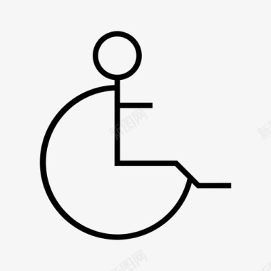 轮椅医疗轮椅通道图标图标