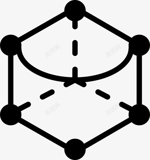 六边形角绘图窗体图标svg_新图网 https://ixintu.com smashicons几何体实体 六边形角 几何体 形状 窗体 绘图