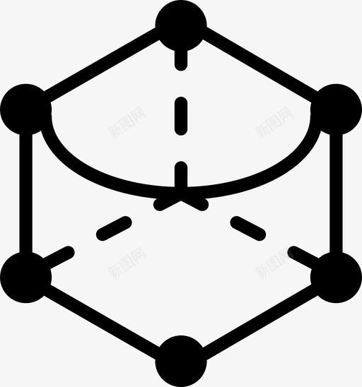 六边形角绘图窗体图标svg_新图网 https://ixintu.com smashicons几何体实体 六边形角 几何体 形状 窗体 绘图