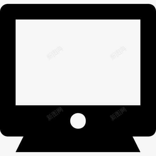 显示器lcdled图标svg_新图网 https://ixintu.com lcd led 屏幕 显示器 电视 网络和通信材料字形图标