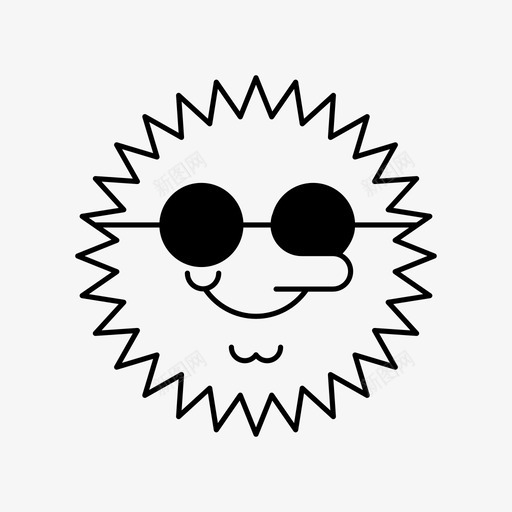 卡通太阳眼镜太阳脸快乐的太阳炎热的天气图标svg_新图网 https://ixintu.com 卡通太阳眼镜太阳脸 卡通脸 微笑的太阳 微笑的太阳表情 快乐的太阳 炎热的天气