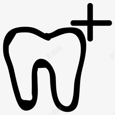 健康牙科人类图标图标