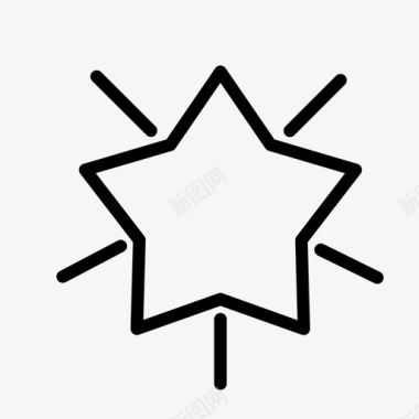 星星最爱简单图标图标