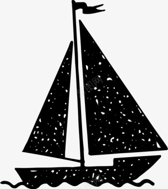 帆船游船防风罩图标图标