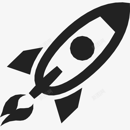 火箭火力速度图标svg_新图网 https://ixintu.com 火力 火箭 速度