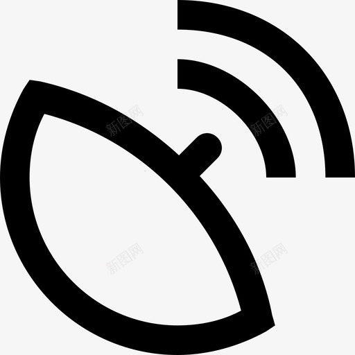 Dish antenna_1svg_新图网 https://ixintu.com Dish antenna_1