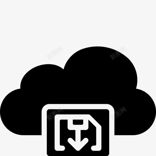 另存为云复制功能图标svg_新图网 https://ixintu.com icloud 云功能实体 功能 另存为 另存为云 复制
