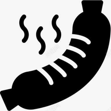 香肠烧烤食物图标图标