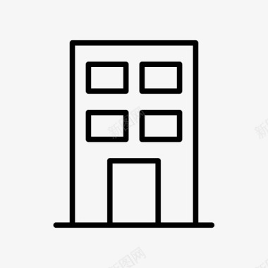 建筑公寓房产图标图标