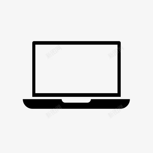 笔记本电脑电子产品图标svg_新图网 https://ixintu.com 电子产品 笔记本电脑