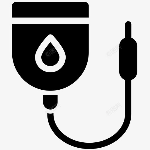 输血袋子健康图标svg_新图网 https://ixintu.com 健康 医学字形 医疗 医院 袋子 输血