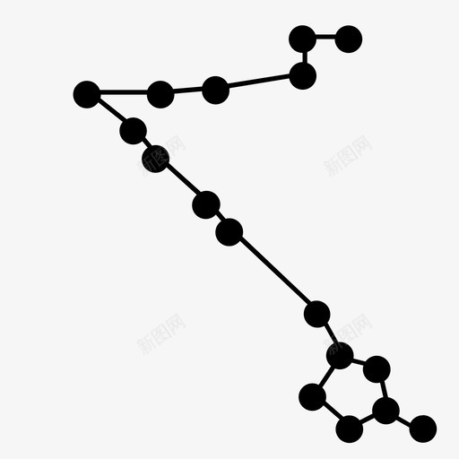 鱼星座网络图标svg_新图网 https://ixintu.com 夜晚 天空 星座 星星 网络 鱼