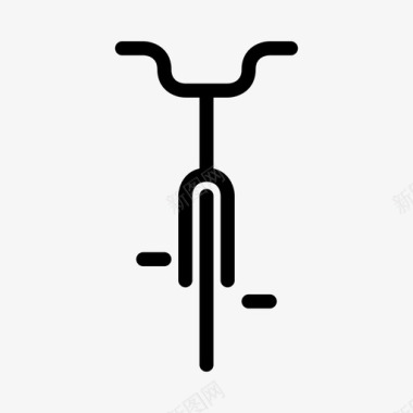 自行车车头骑行图标图标