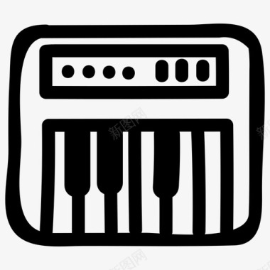 键盘电子琴音乐图标图标