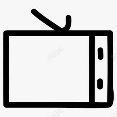 电视有线电视娱乐图标图标