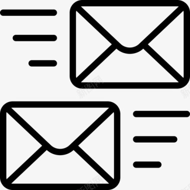 邮件传送信封信件图标图标