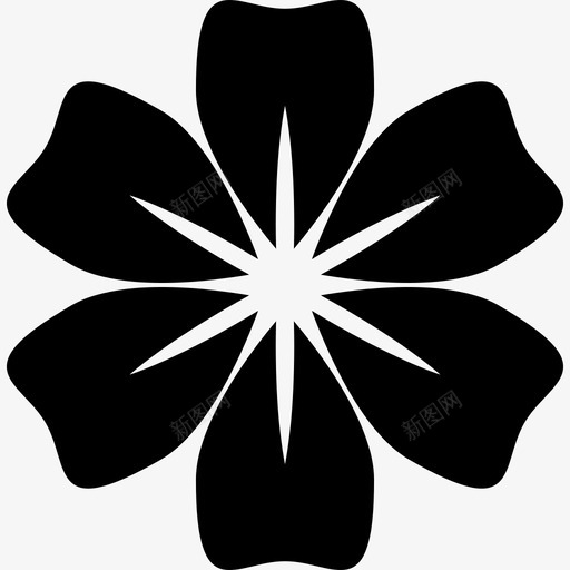 有圆形花瓣的花大自然花朵图标svg_新图网 https://ixintu.com 大自然 有圆形花瓣的花 花朵