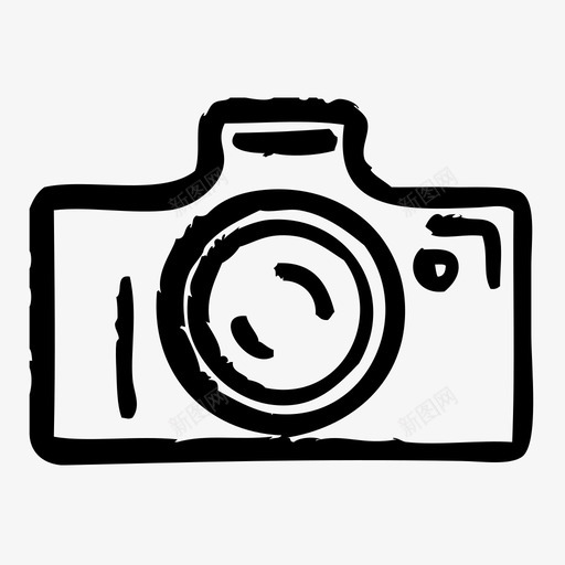 相机设备电子设备图标svg_新图网 https://ixintu.com 小工具 电子设备 相机 硬件 草图2 设备