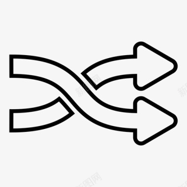 水平混合箭头更改交换图标图标