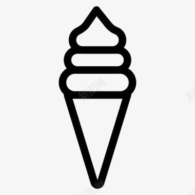甜筒甜点冰激凌图标图标