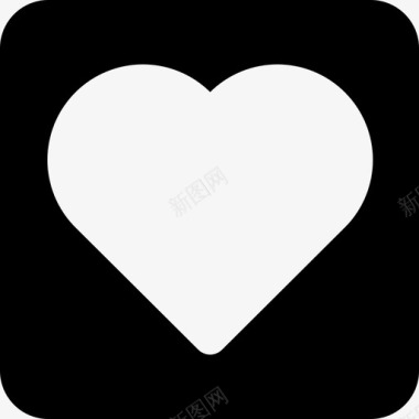 浪漫的心形状圣瓦伦丁图标图标