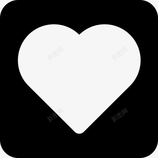 浪漫的心形状圣瓦伦丁图标svg_新图网 https://ixintu.com 圣瓦伦丁 形状 浪漫的心